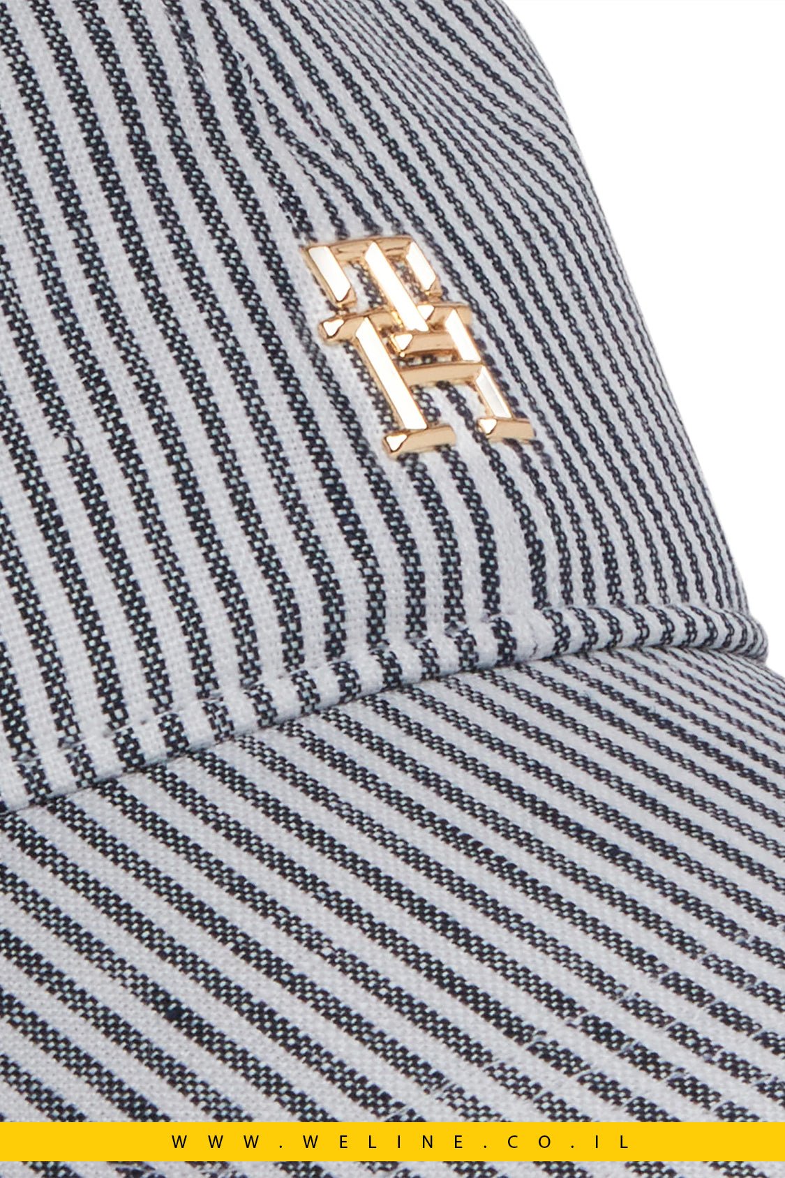 כובע מצחייה מבד פשתן לנשים – Premiu Beach | Tommy Hilfiger - WELINE.CO.IL
