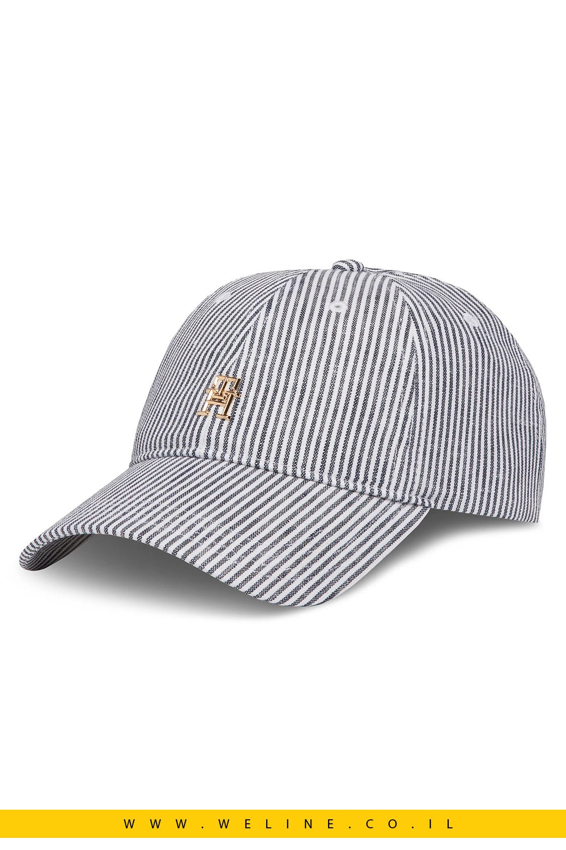 כובע מצחייה מבד פשתן לנשים – Premiu Beach | Tommy Hilfiger - WELINE.CO.IL