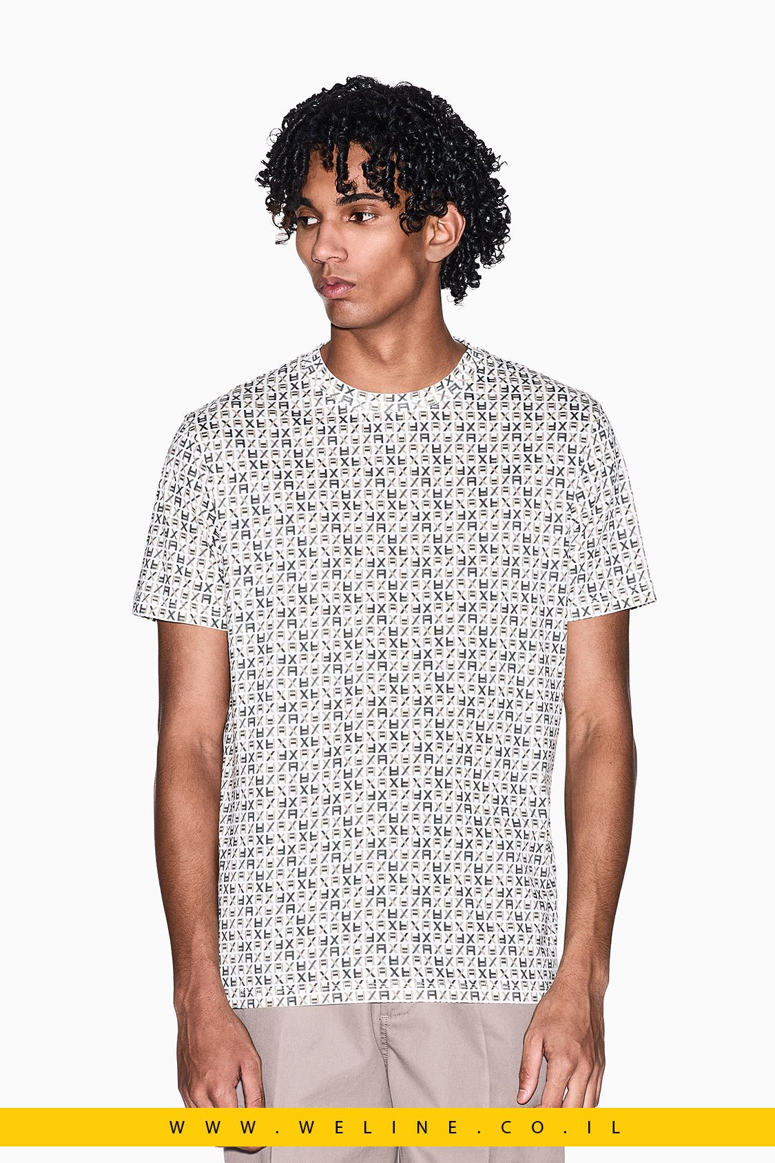 טי שירט Regular Fit מג'רזי כותנה קלאסי ARMANI EXCHANGE - WELINE.CO.IL