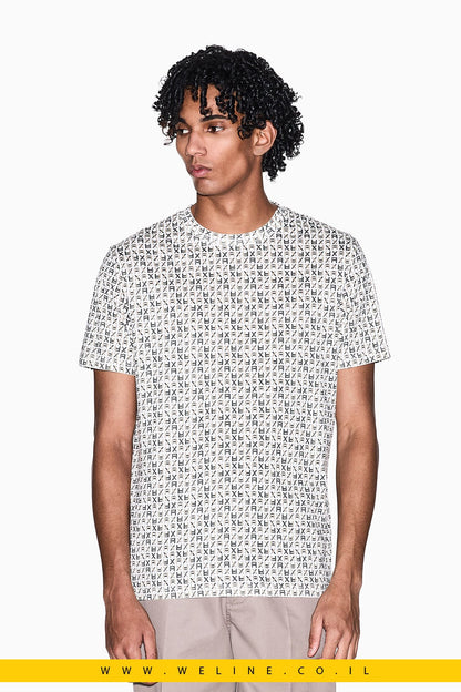 טי שירט Regular Fit מג'רזי כותנה קלאסי ARMANI EXCHANGE - WELINE.CO.IL