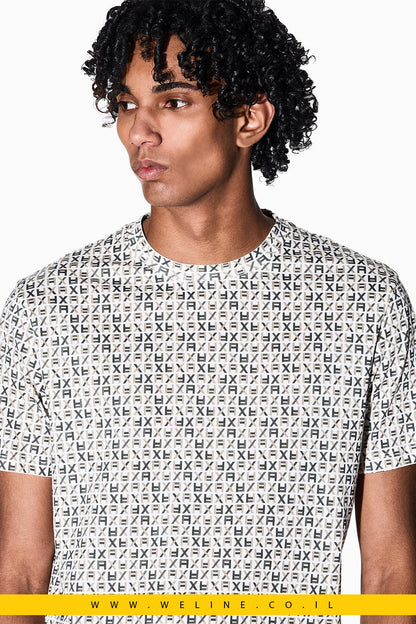 טי שירט Regular Fit מג'רזי כותנה קלאסי ARMANI EXCHANGE - WELINE.CO.IL