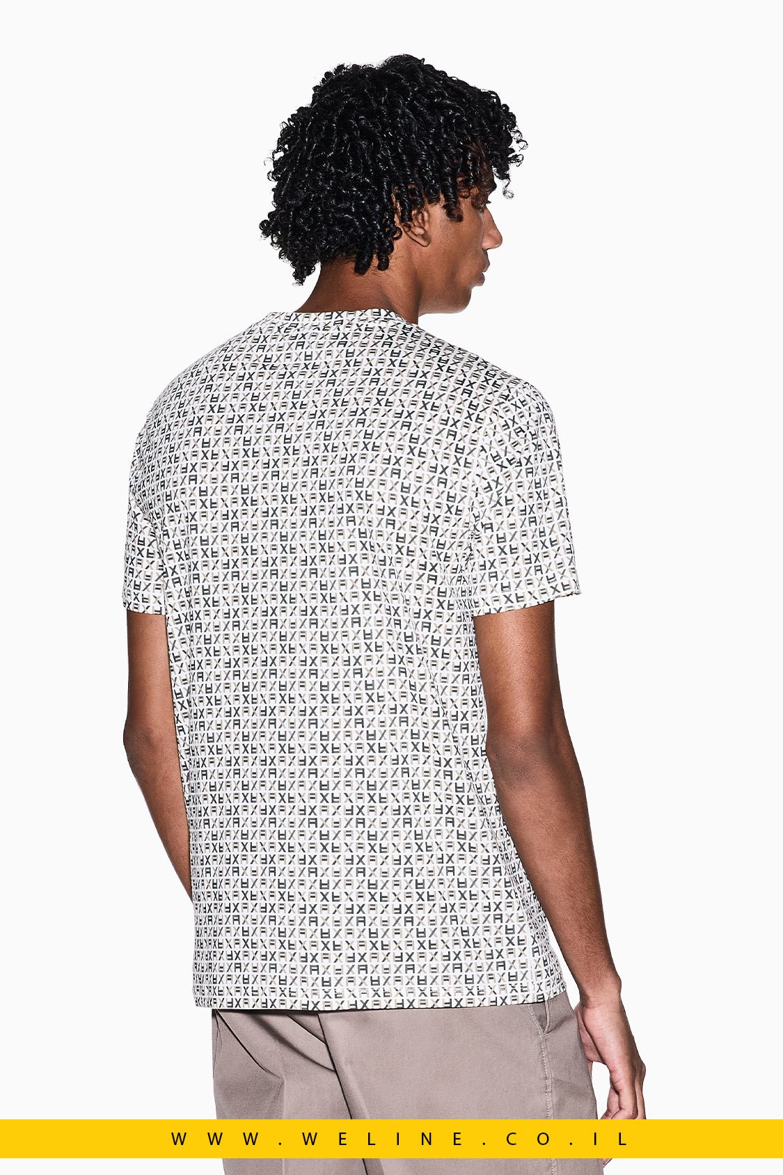 טי שירט Regular Fit מג'רזי כותנה קלאסי ARMANI EXCHANGE - WELINE.CO.IL