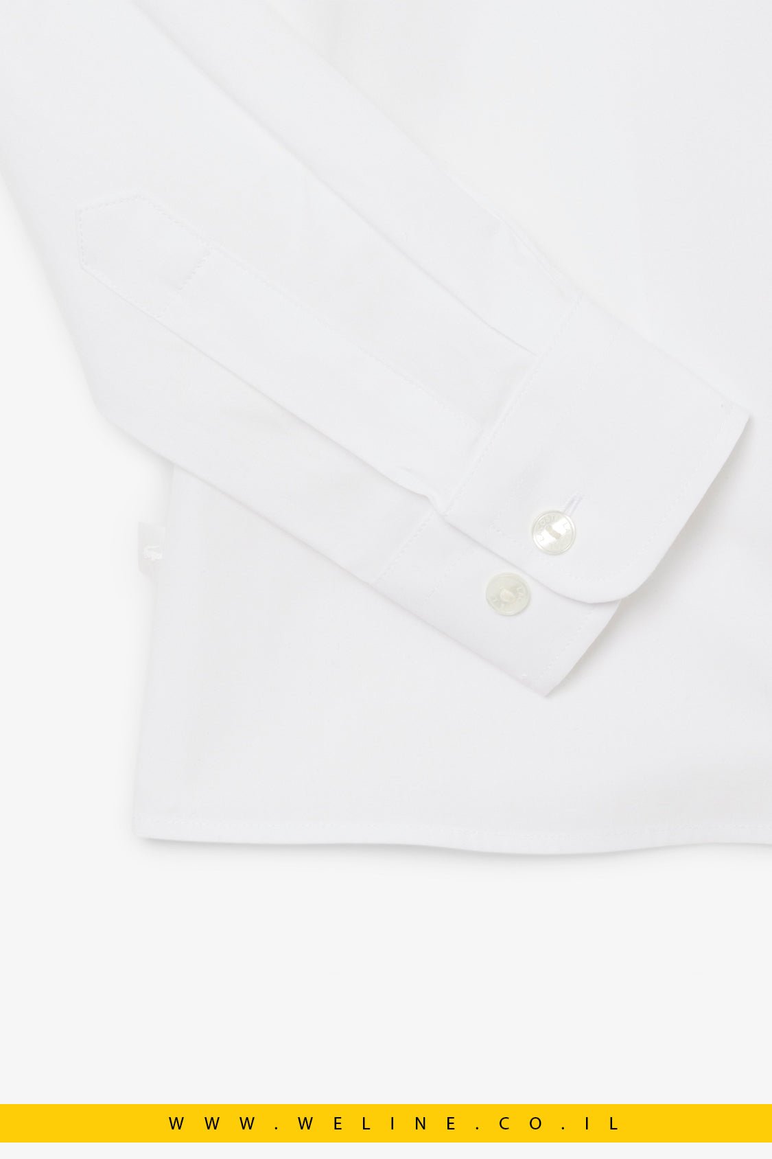 חולצת כותנה פופלין סטרץ’ Slim Fit עם כיס מבית Lacoste - WELINE.CO.IL