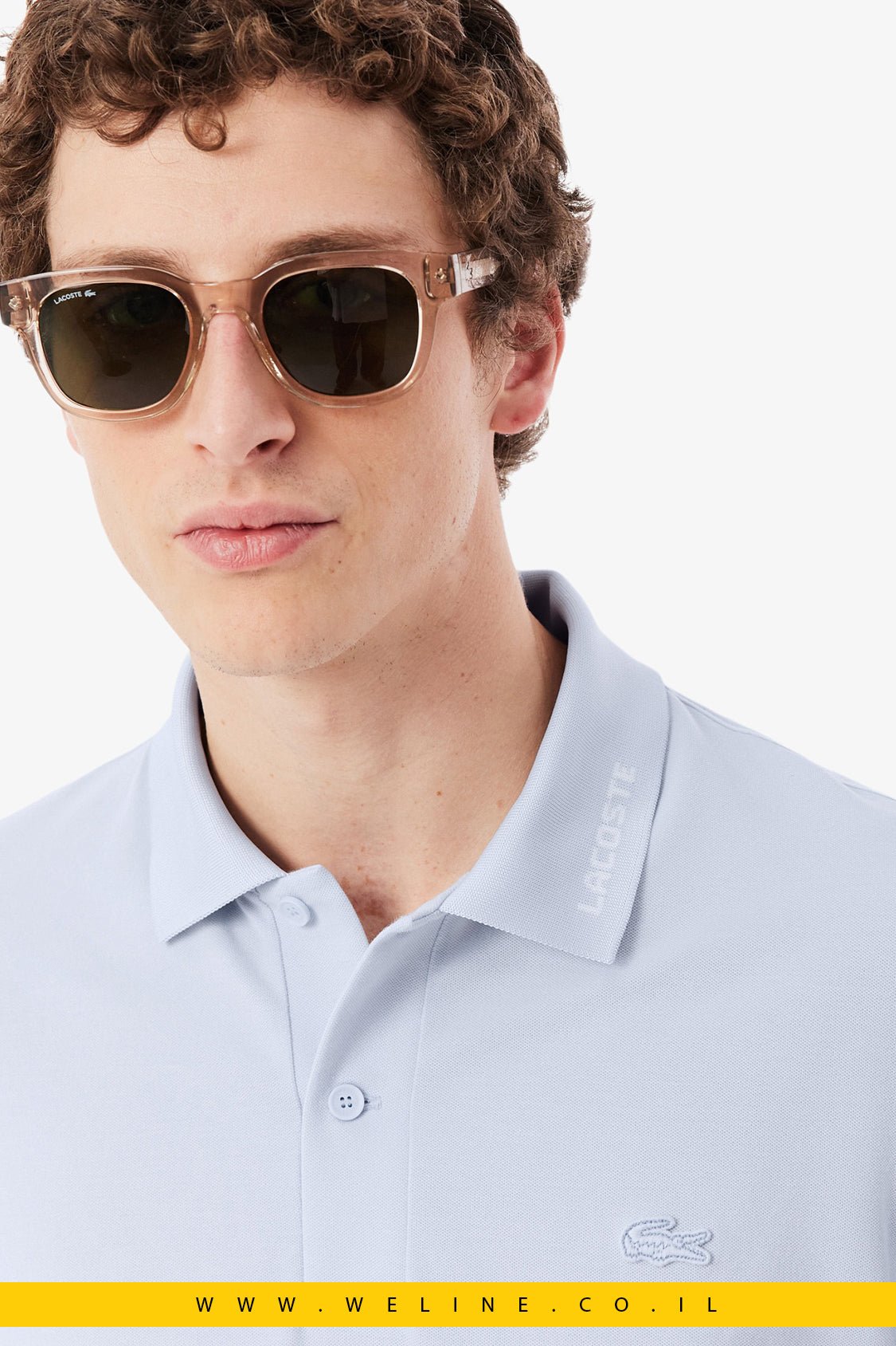 חולצת פולו Slim Fit – Lacoste Phoenix Blue - WELINE.CO.IL