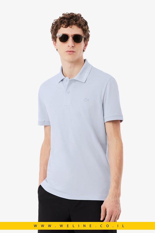 חולצת פולו Slim Fit – Lacoste Phoenix Blue - WELINE.CO.IL
