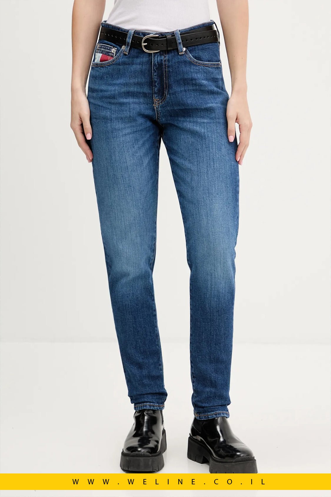 ג’ינס נשים Slim Fit – Tommy Jeans | צבע כחול כהה (Granatowy) - WELINE.CO.IL