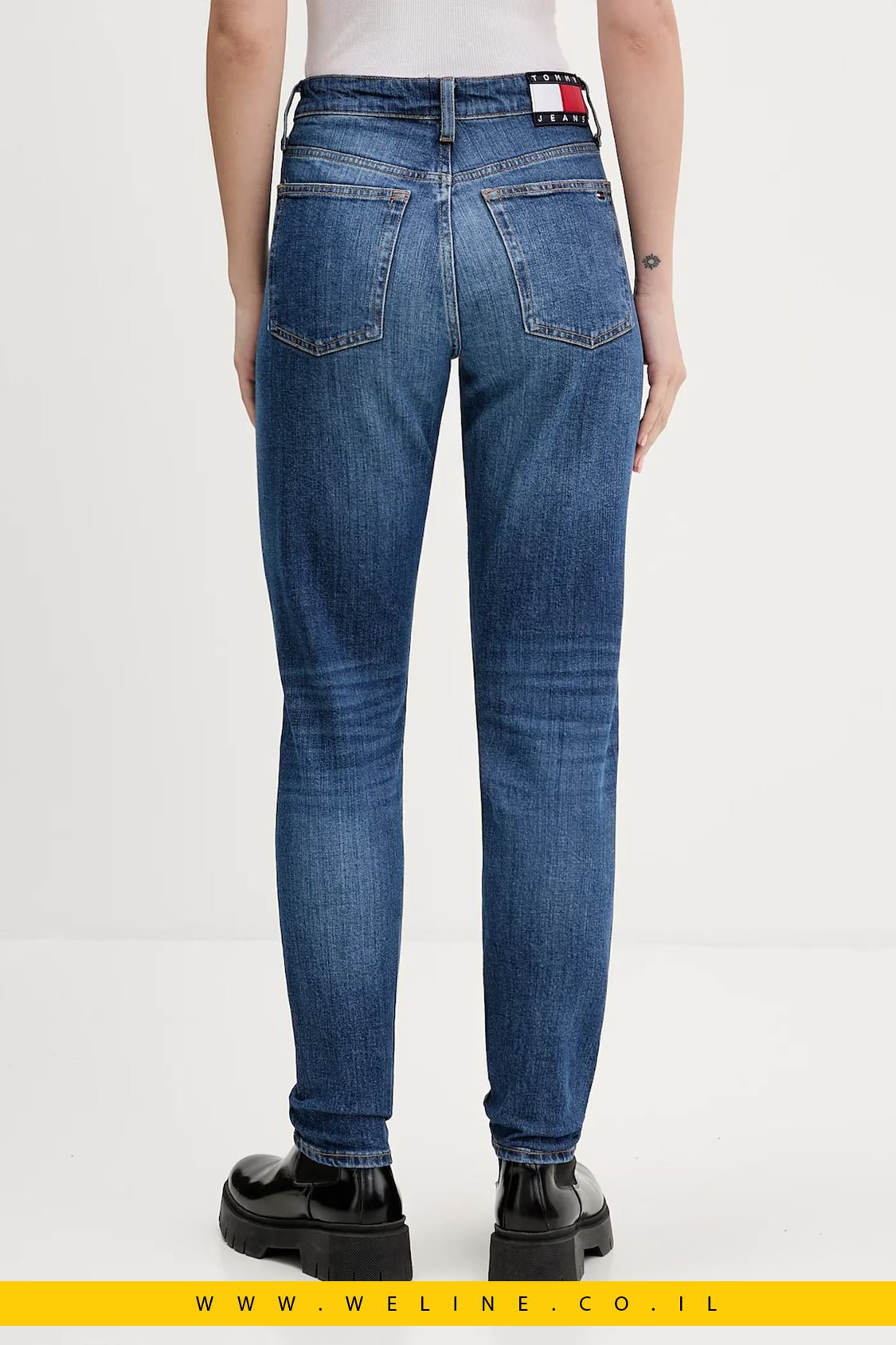 ג’ינס נשים Slim Fit – Tommy Jeans | צבע כחול כהה (Granatowy) - WELINE.CO.IL