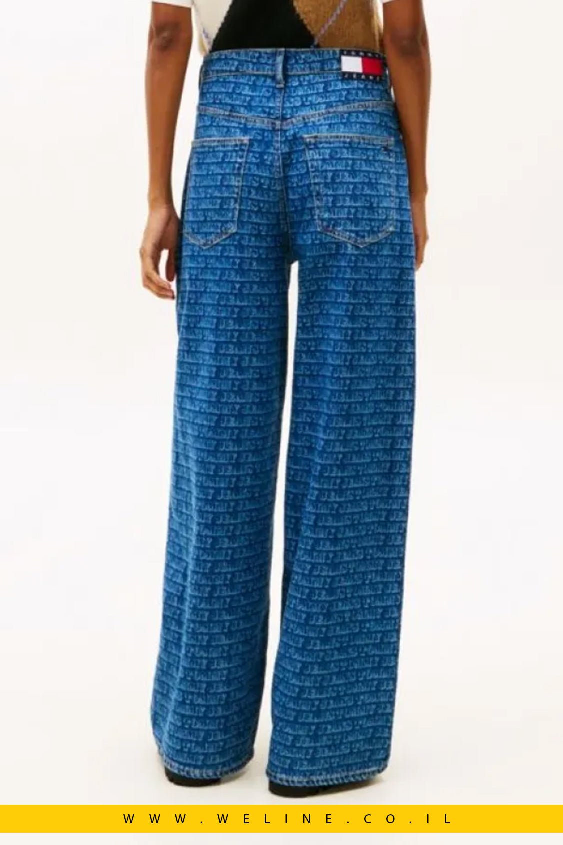 ג’ינס נשים Spell - Out Mid Rise Loose – Tommy Jeans - WELINE.CO.IL