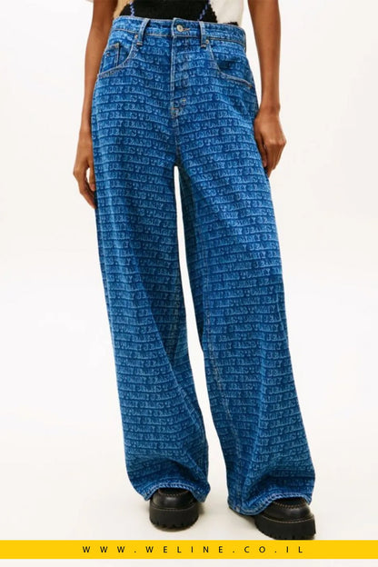 ג’ינס נשים Spell - Out Mid Rise Loose – Tommy Jeans - WELINE.CO.IL