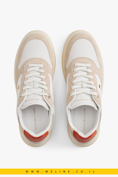 נעלי סניקרס זמש נשים Suede Cupsole – Tommy Hilfiger - WELINE.CO.IL