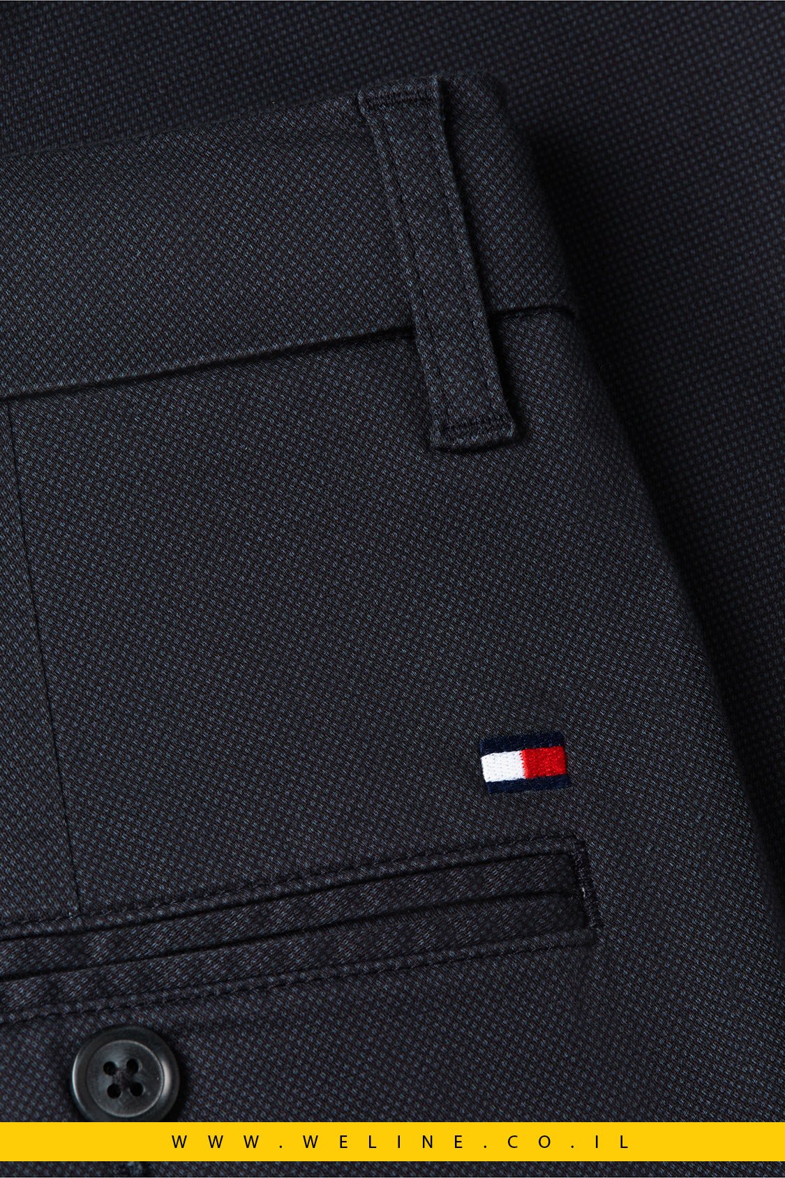 מכנסי צ'ינו Tommy Hilfiger Bleecker Slim Printed Structured - WELINE.CO.IL