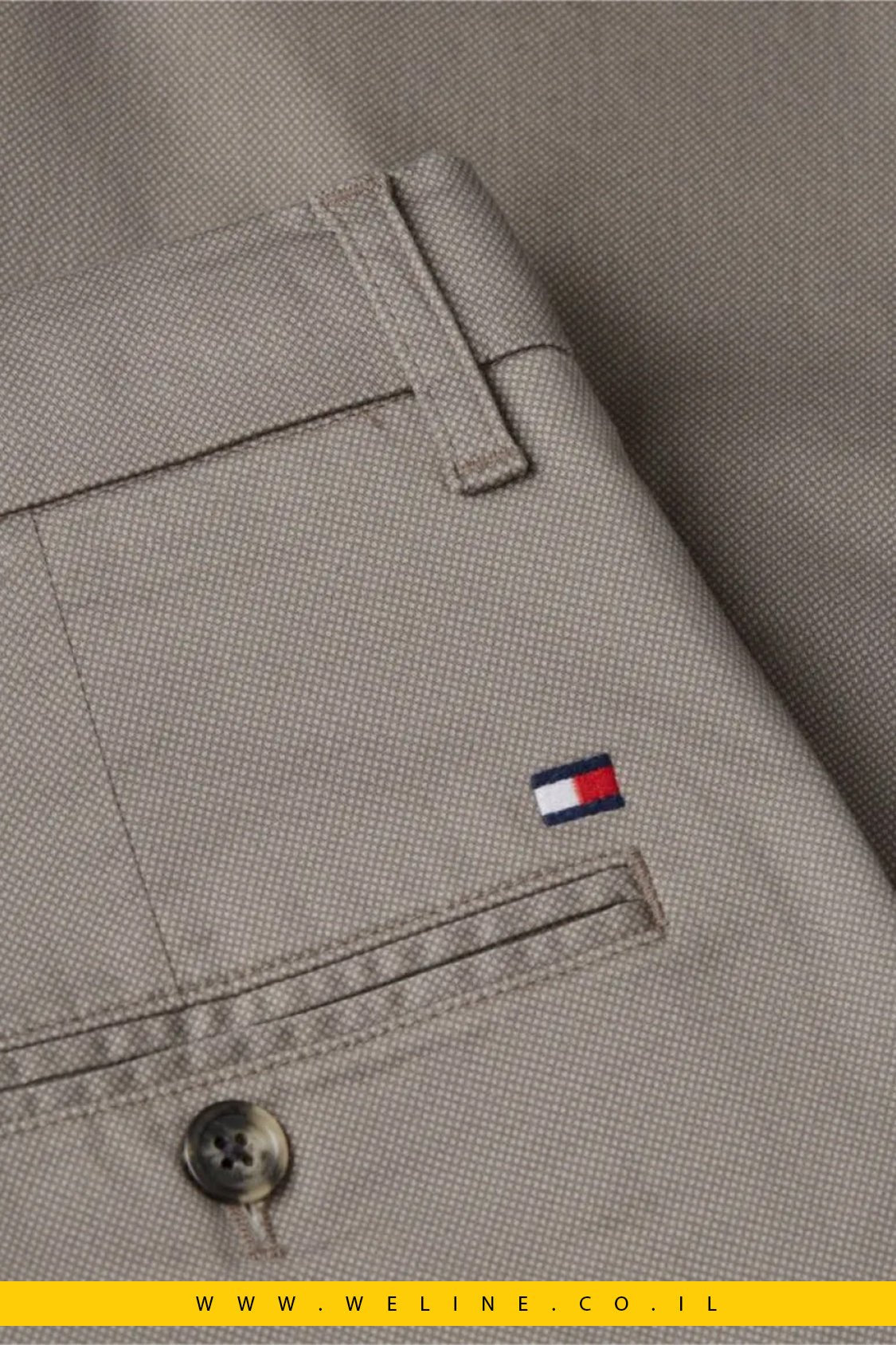מכנסי צ'ינו Tommy Hilfiger Bleecker Slim Printed Structured - WELINE.CO.IL