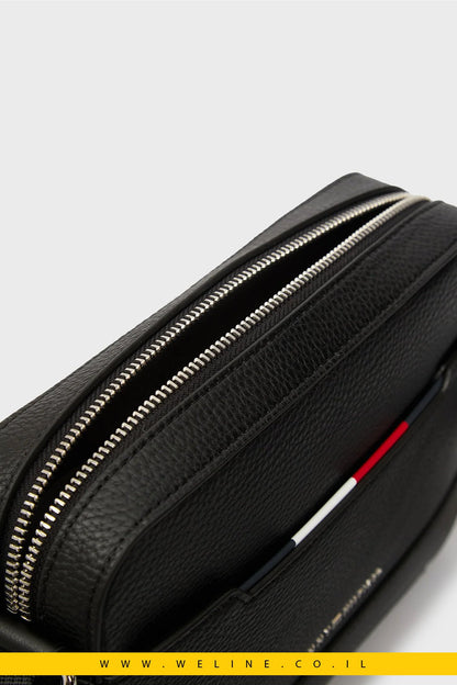 תיק צד שחור Tommy Hilfiger CENTRAL EW REPORTER - WELINE.CO.IL