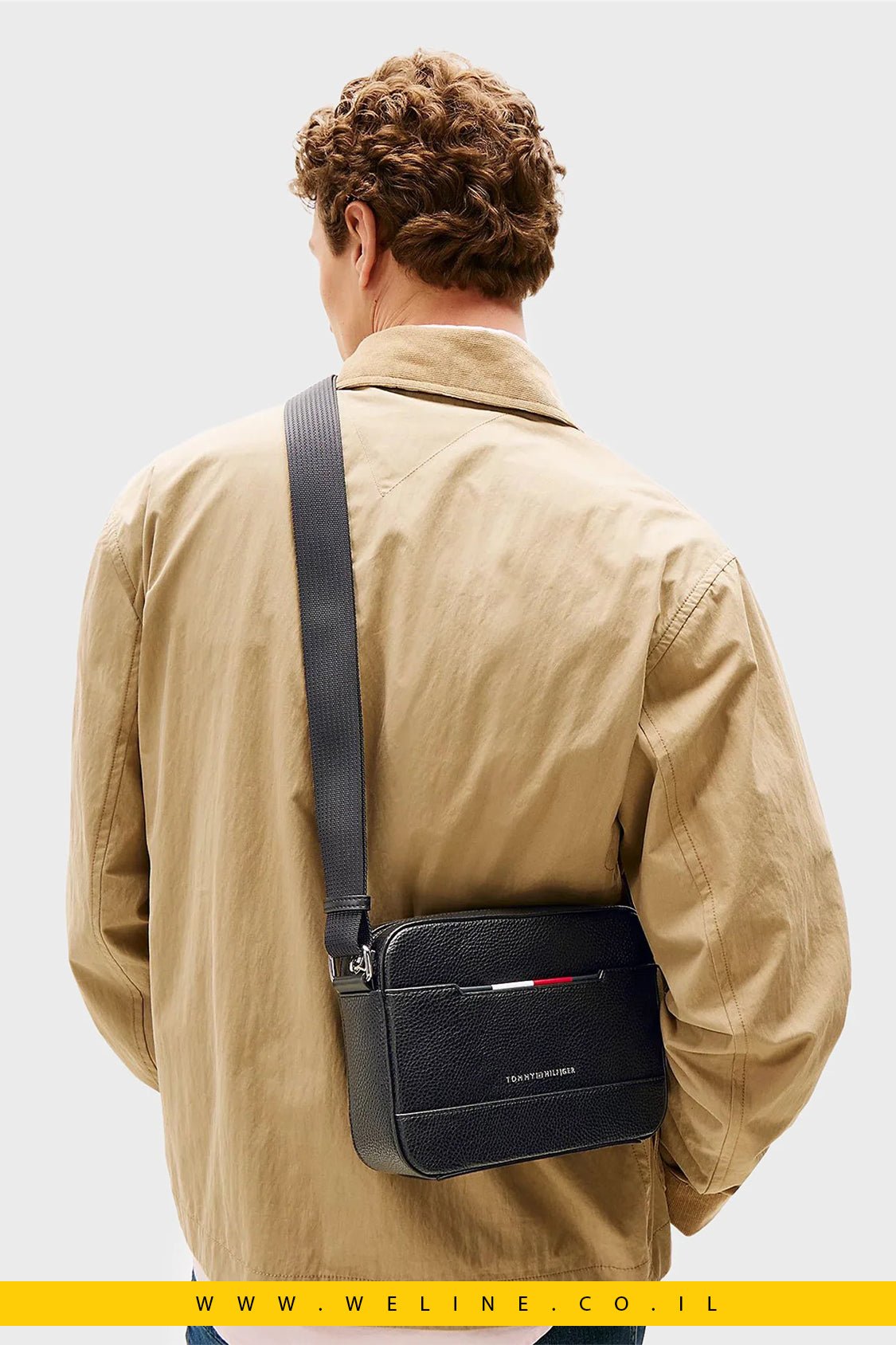 תיק צד שחור Tommy Hilfiger CENTRAL EW REPORTER - WELINE.CO.IL