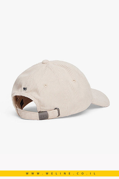 Tommy Hilfiger כובע Corduroy Baseball – עם רקמת Flag קדמית - WELINE.CO.IL