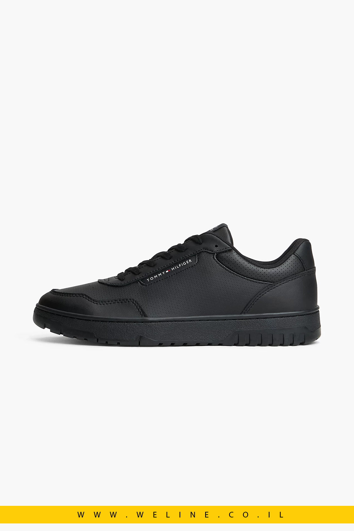 נעלי סניקרס גברים Tommy Hilfiger Fine Cleat Basketball Trainers With Leather - WELINE.CO.IL