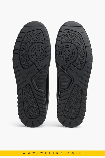 נעלי סניקרס גברים Tommy Hilfiger Fine Cleat Basketball Trainers With Leather - WELINE.CO.IL