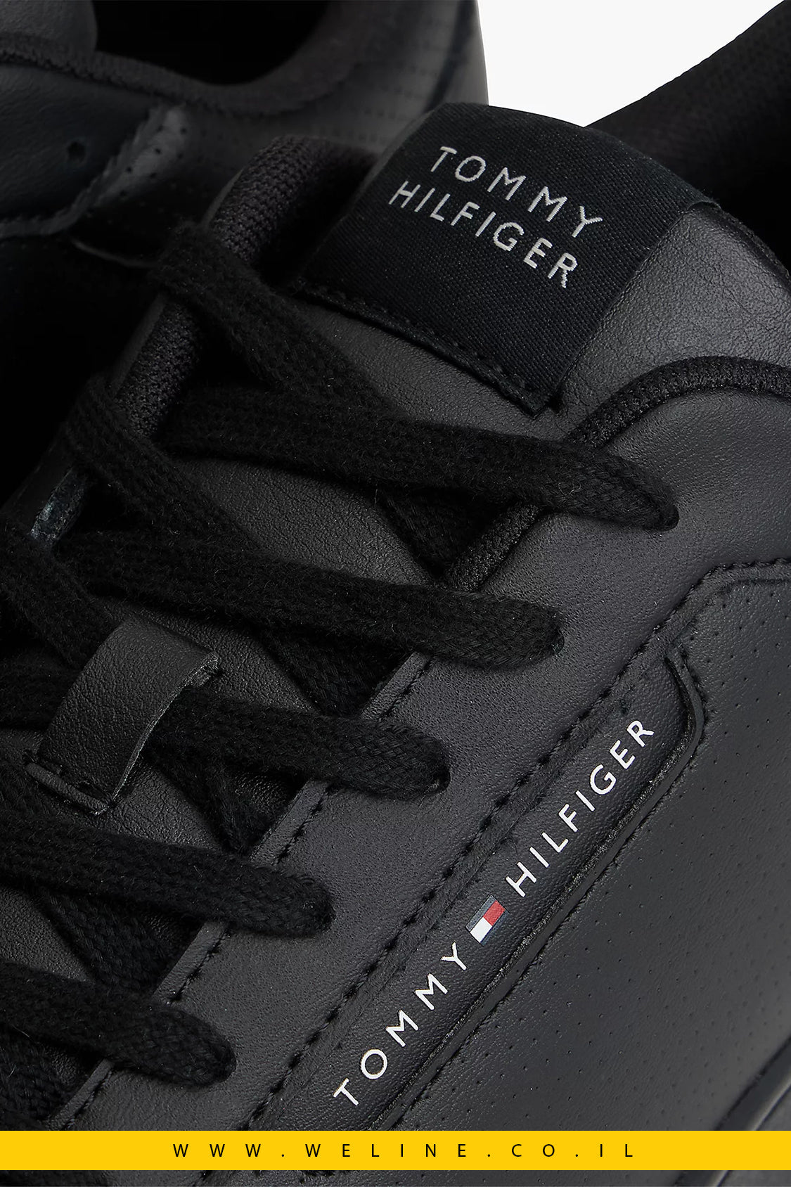 נעלי סניקרס גברים Tommy Hilfiger Fine Cleat Basketball Trainers With Leather - WELINE.CO.IL