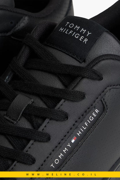 נעלי סניקרס גברים Tommy Hilfiger Fine Cleat Basketball Trainers With Leather - WELINE.CO.IL