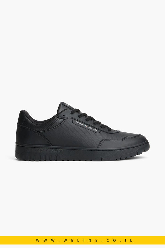 נעלי סניקרס גברים Tommy Hilfiger Fine Cleat Basketball Trainers With Leather - WELINE.CO.IL