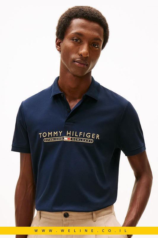 חולצת פולו Tommy Hilfiger Icon Lux Interlock Short Sleeve - WELINE.CO.IL