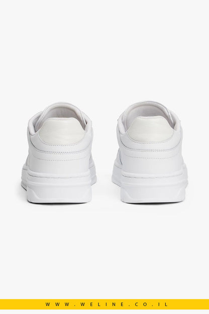 נעלי סניקרס עור לנשים Tommy Hilfiger – Leather Cupsole Trainers - WELINE.CO.IL