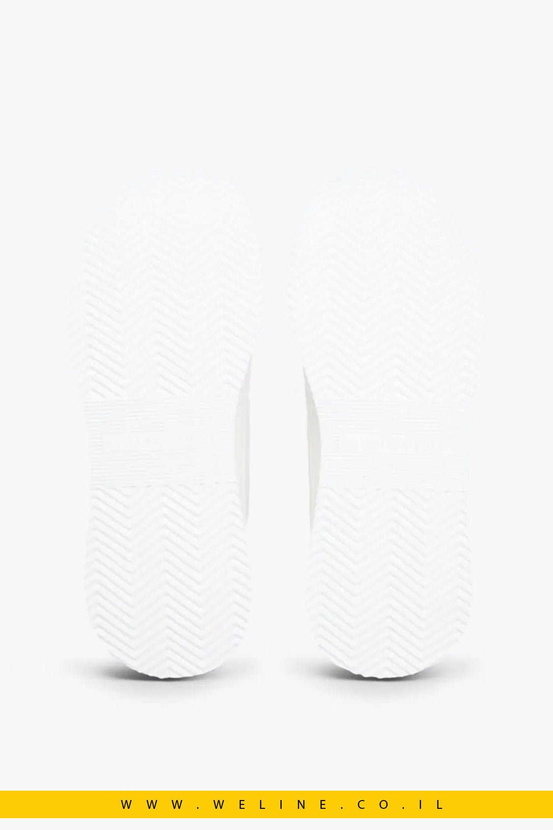 סניקרס עור לנשים Tommy Hilfiger Leather TH Monogram – צבע לבן - WELINE.CO.IL