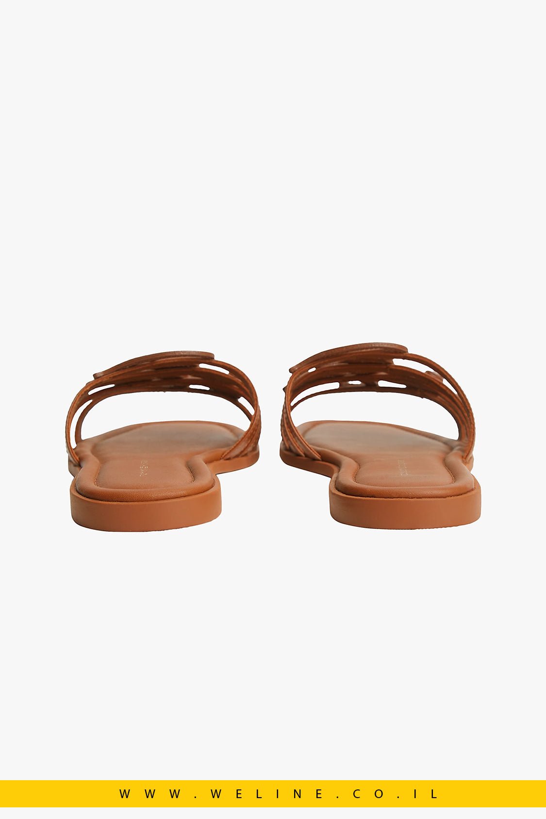 כפכפי מיול נשים Tommy Hilfiger Logo Strap Leather Mules - WELINE.CO.IL