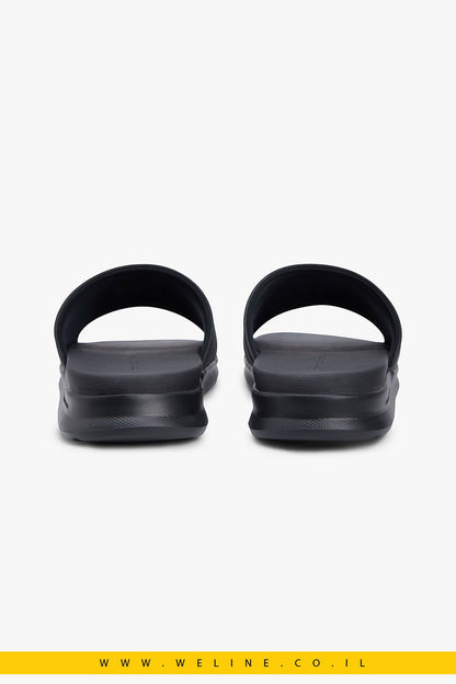 כפכפי גברים Tommy Hilfiger Monotype Pool Slides – צבע שחור - WELINE.CO.IL