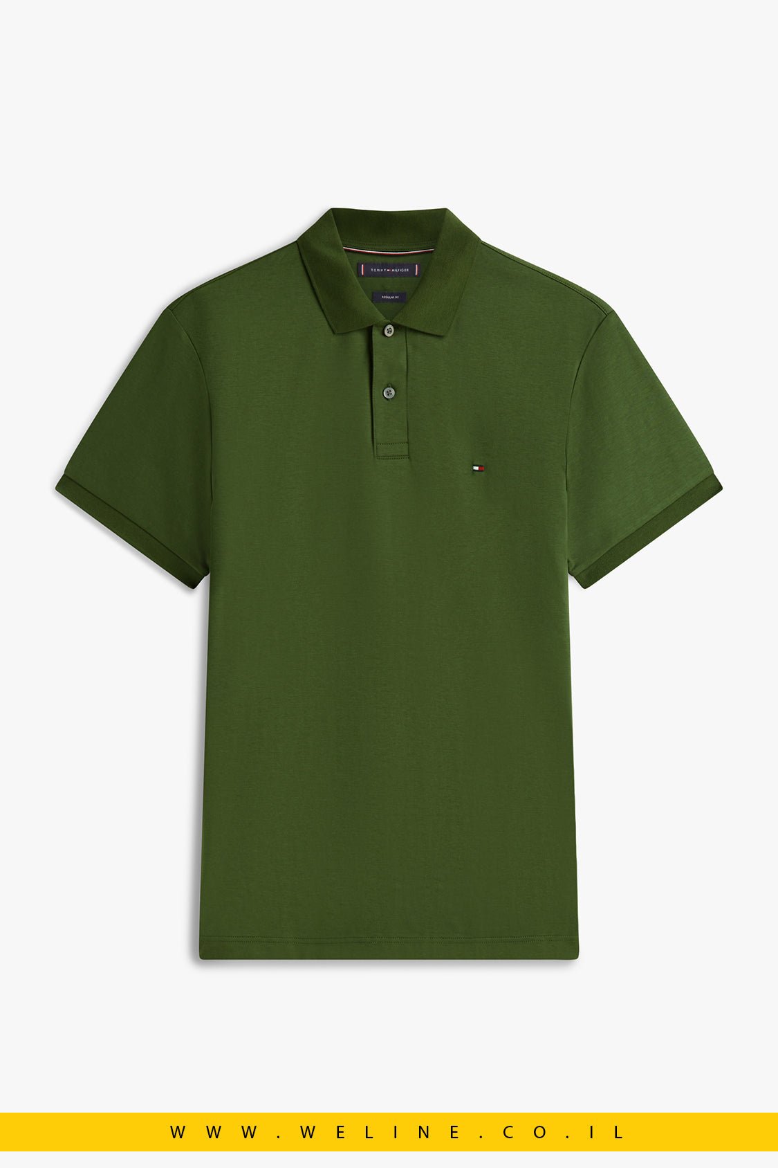 חולצת פולו Tommy Hilfiger Regular Fit Flag Embroidery - WELINE.CO.IL