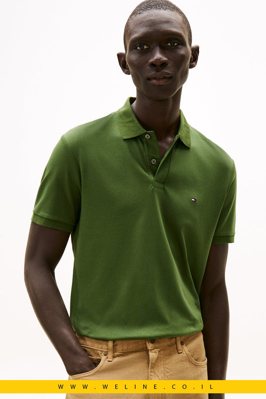 חולצת פולו Tommy Hilfiger Regular Fit Flag Embroidery - WELINE.CO.IL