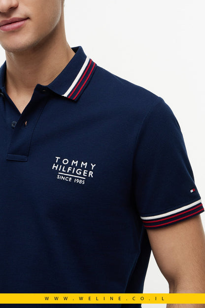 חולצת פולו Tommy Hilfiger Regular Fit Signature Collar - WELINE.CO.IL