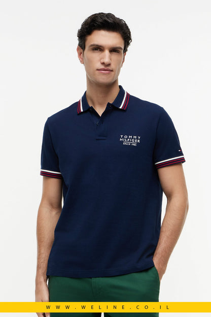חולצת פולו Tommy Hilfiger Regular Fit Signature Collar - WELINE.CO.IL