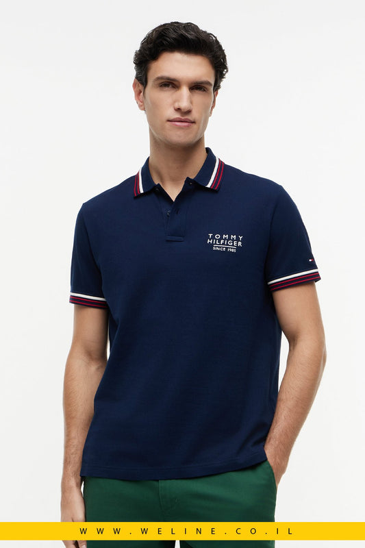 חולצת פולו Tommy Hilfiger Regular Fit Signature Collar - WELINE.CO.IL