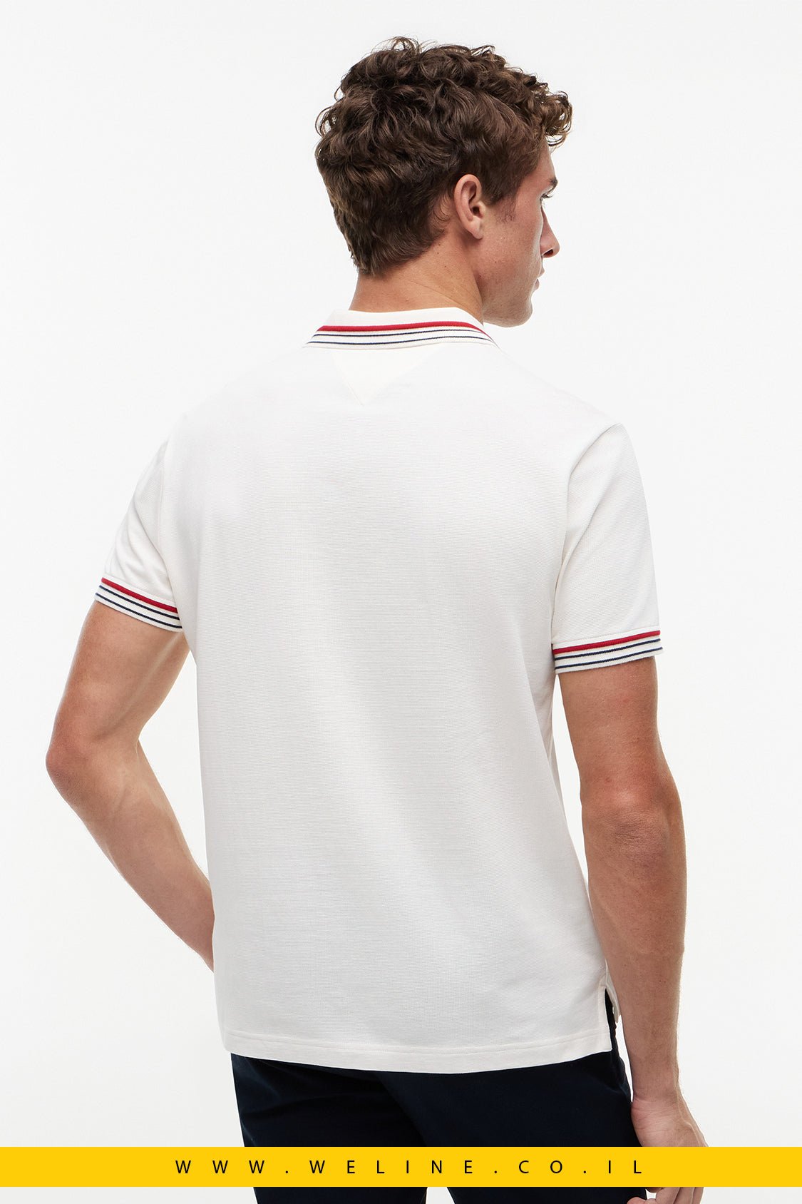 חולצת פולו Tommy Hilfiger Regular Fit Signature Collar - WELINE.CO.IL