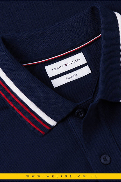 חולצת פולו Tommy Hilfiger Regular Fit Signature Collar - WELINE.CO.IL