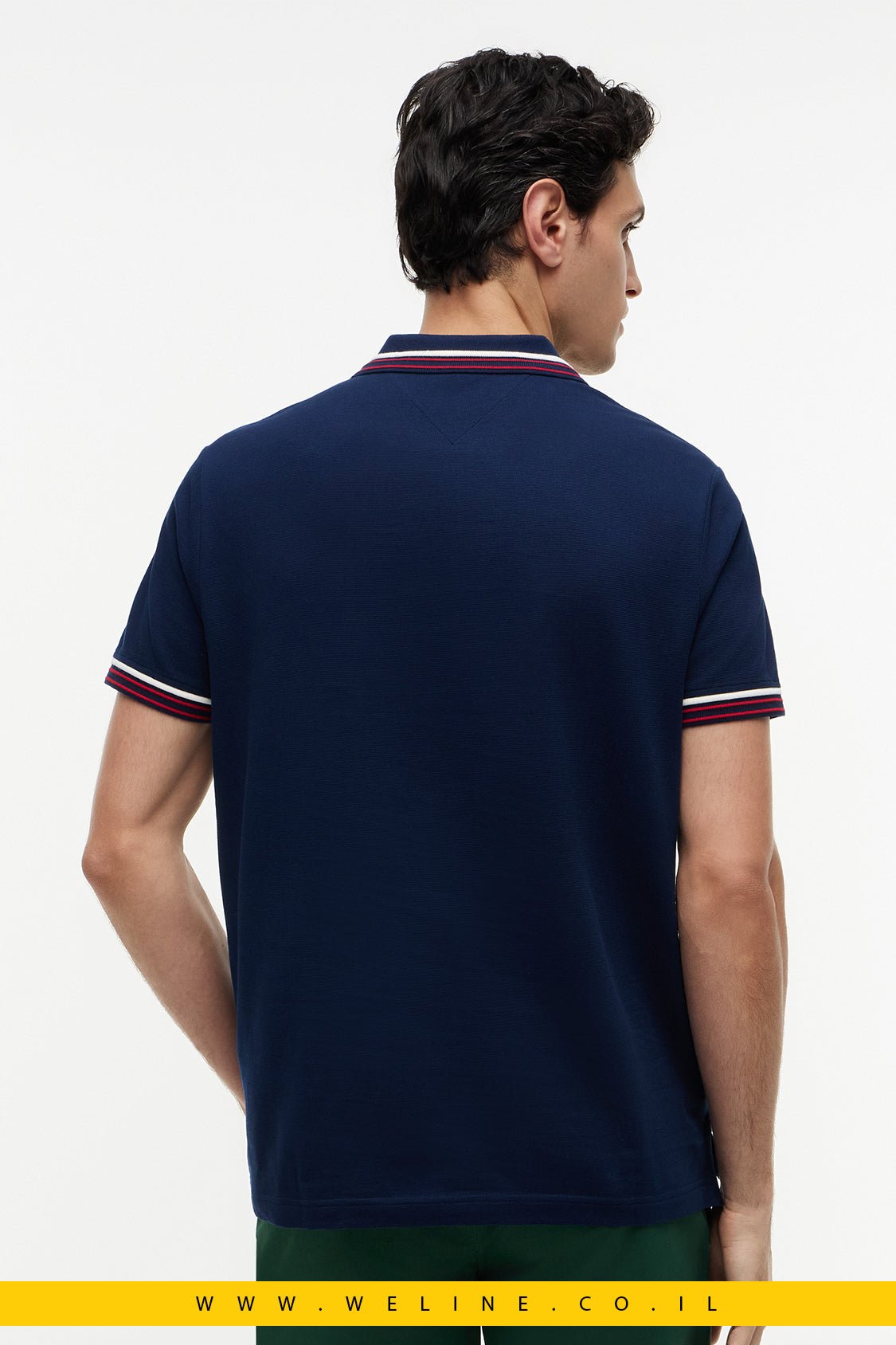 חולצת פולו Tommy Hilfiger Regular Fit Signature Collar - WELINE.CO.IL