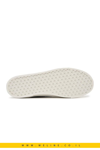נעלי סניקרס נשים Tommy Hilfiger Th Foxing Platform Leather – צבע שחור - WELINE.CO.IL