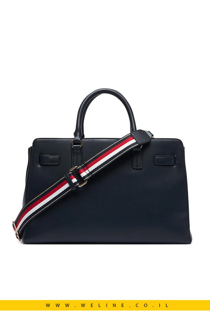 תיק יד לנשים Tommy Hilfiger TH Joy Satchel Corp - WELINE.CO.IL