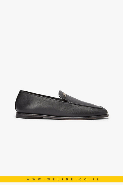 Tommy Hilfiger – TH Leather Loafer לנשים | שחור נעל אלגנטי - WELINE.CO.IL