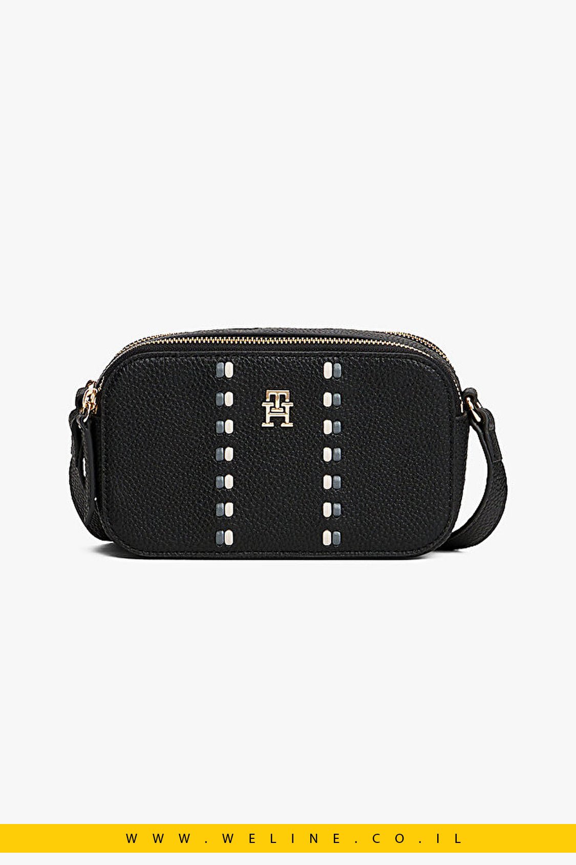 תיק צד נשים Tommy Hilfiger TH Timeless Camera – צבע שחור - WELINE.CO.IL