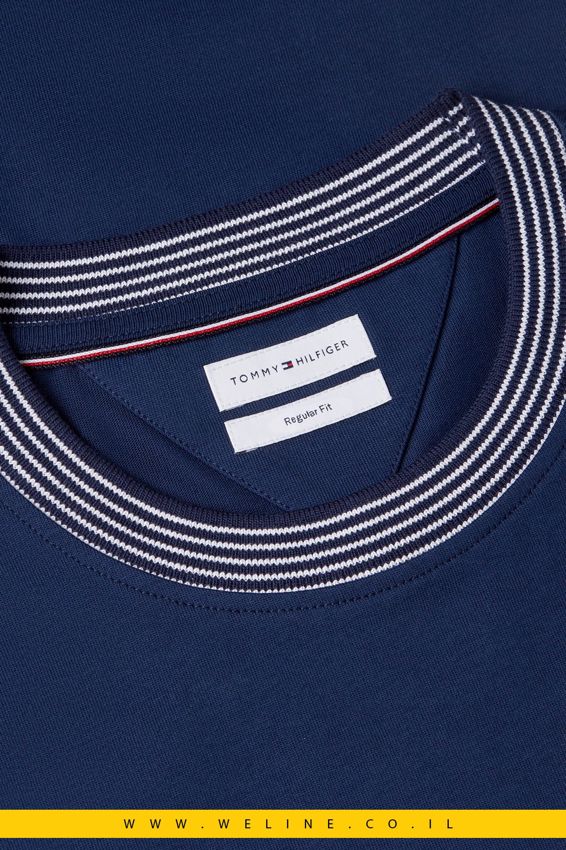 טי שירט Tommy Hilfiger Tipped Collar Jersey Regular Fit - WELINE.CO.IL