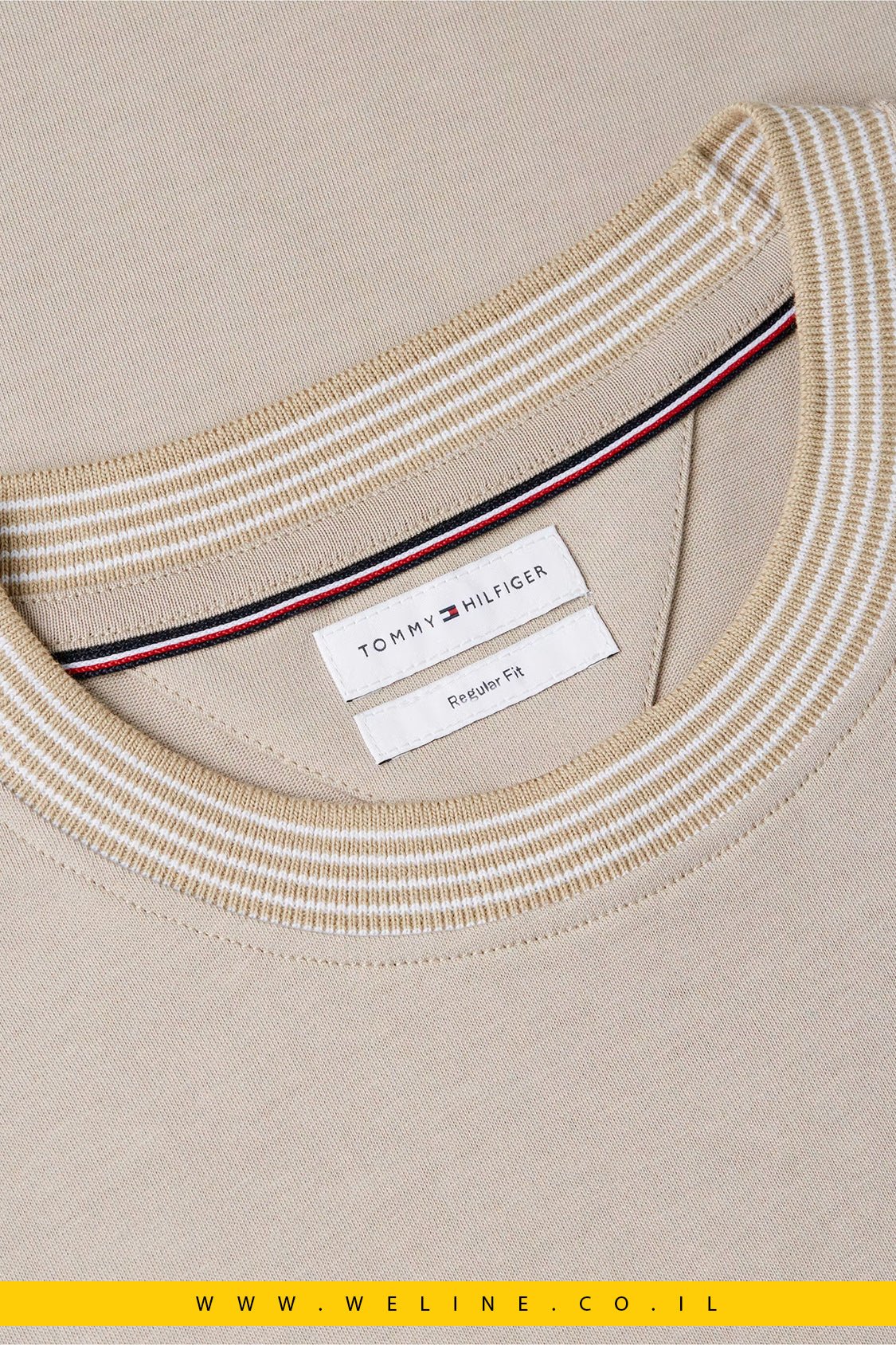 טי שירט Tommy Hilfiger Tipped Collar Jersey Regular Fit - WELINE.CO.IL