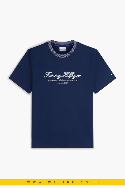 טי שירט Tommy Hilfiger Tipped Collar Jersey Regular Fit - WELINE.CO.IL
