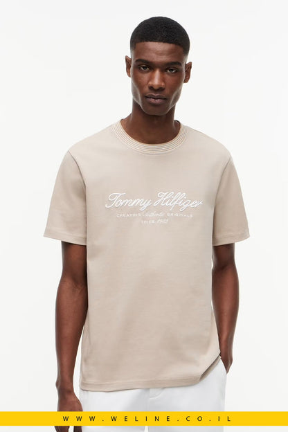 טי שירט Tommy Hilfiger Tipped Collar Jersey Regular Fit - WELINE.CO.IL