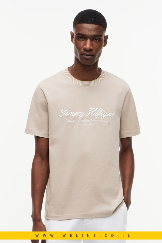 טי שירט Tommy Hilfiger Tipped Collar Jersey Regular Fit - WELINE.CO.IL