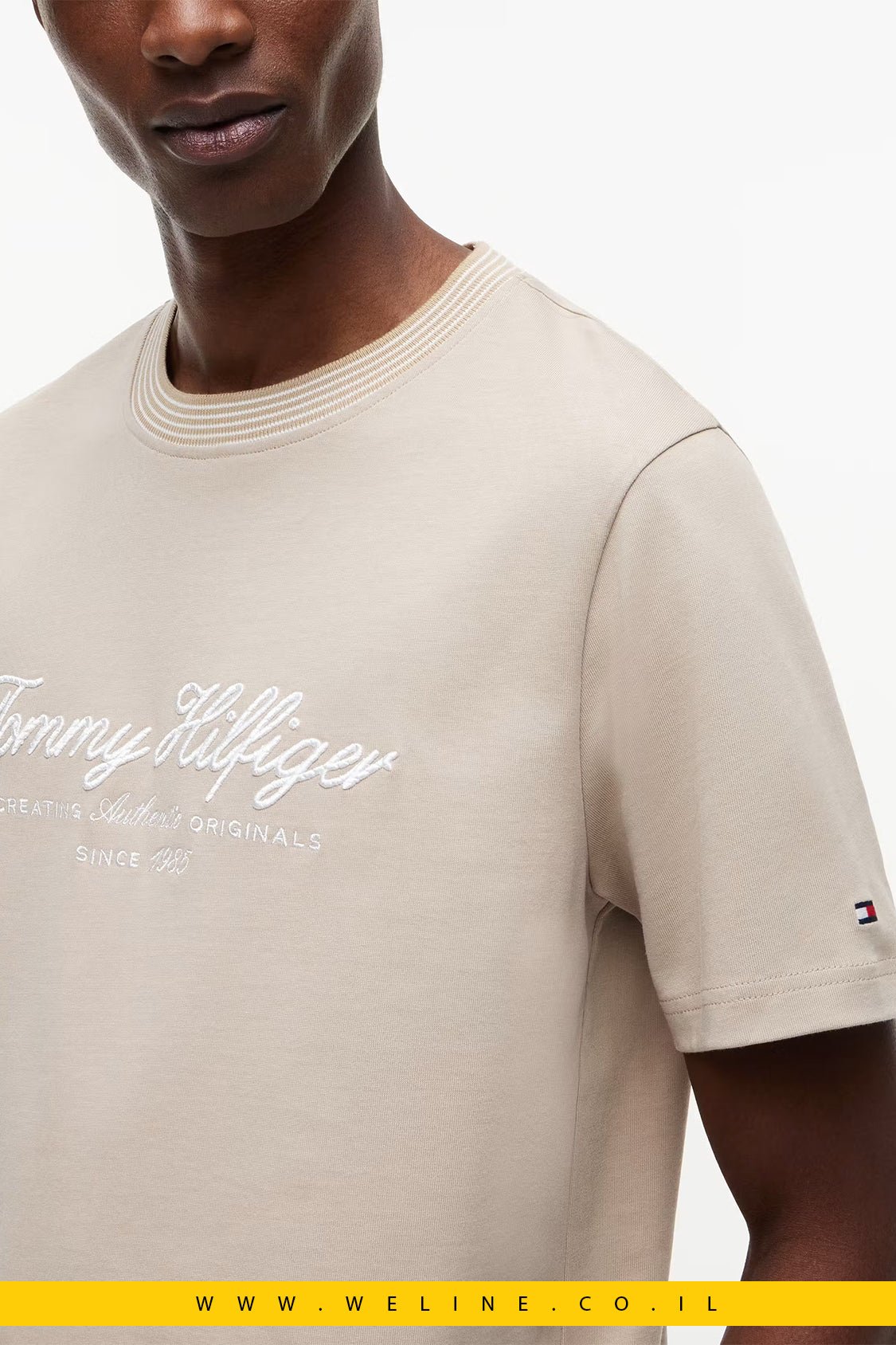 טי שירט Tommy Hilfiger Tipped Collar Jersey Regular Fit - WELINE.CO.IL