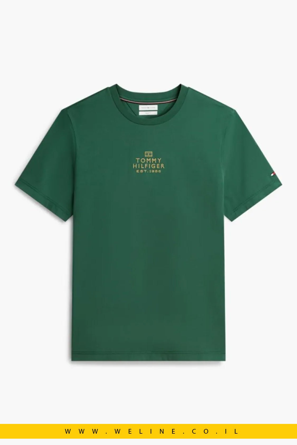 טי שירט Tommy Hilfiger Tonal Logo Embroidery Interlock Knit - WELINE.CO.IL