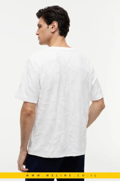 טי שירט Tommy Hilfiger Towelling Jacquard Relaxed Crew Neck - WELINE.CO.IL