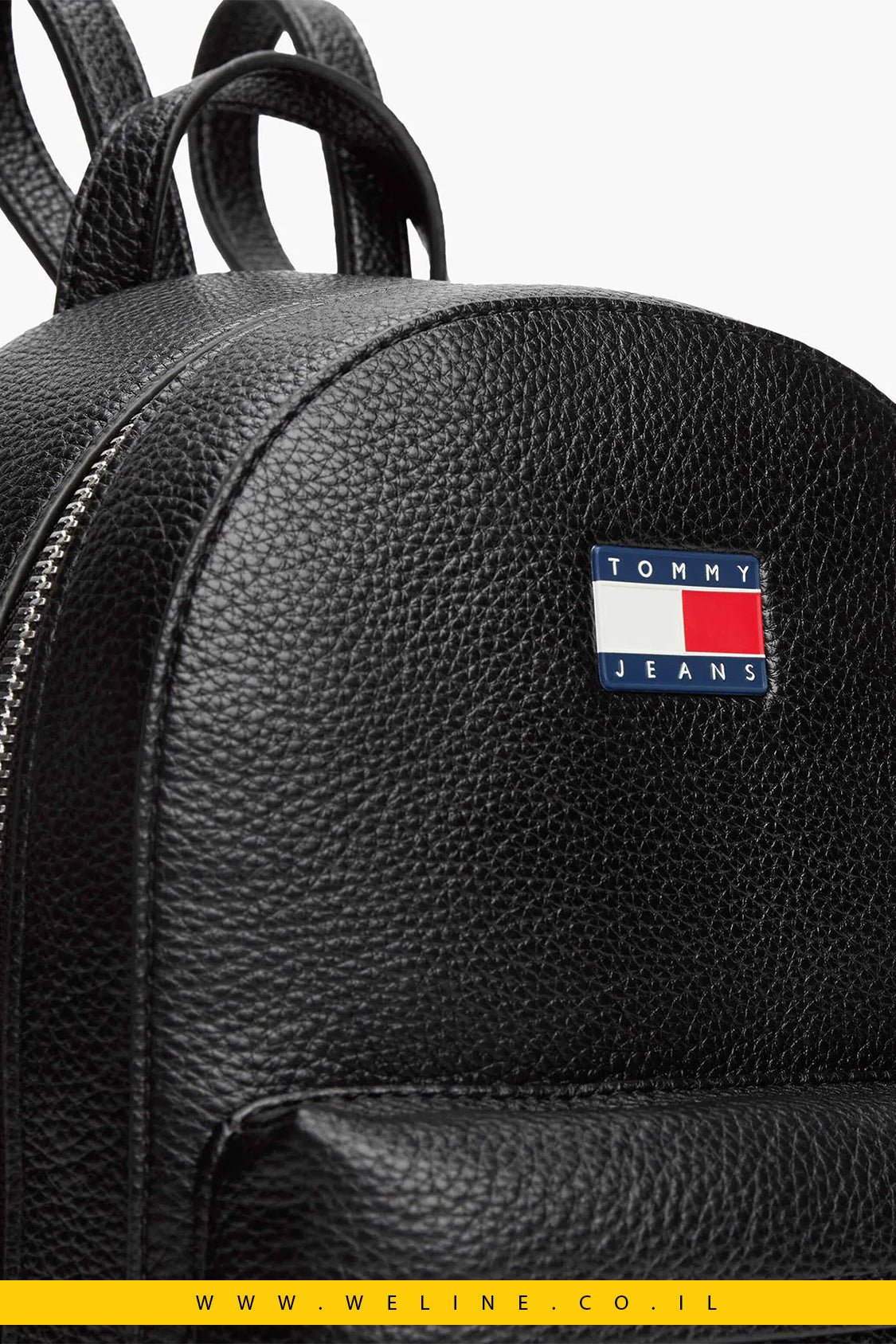 תיק גב Tommy Jeans עם לוגו מגומי וגימור גרגירי - WELINE.CO.IL